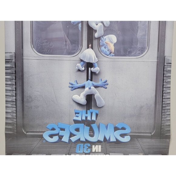 THE SMURFS Movie Poster Double Sided Original 27x40 - Picture 9 of 9